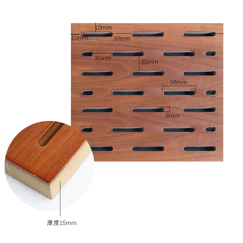 MDF Board Sound Proofing Material Slot Wooden Timber Acoustic Wall Panels