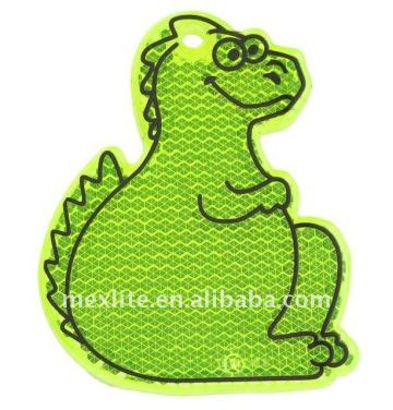 Reflective Badge Reflector Dino