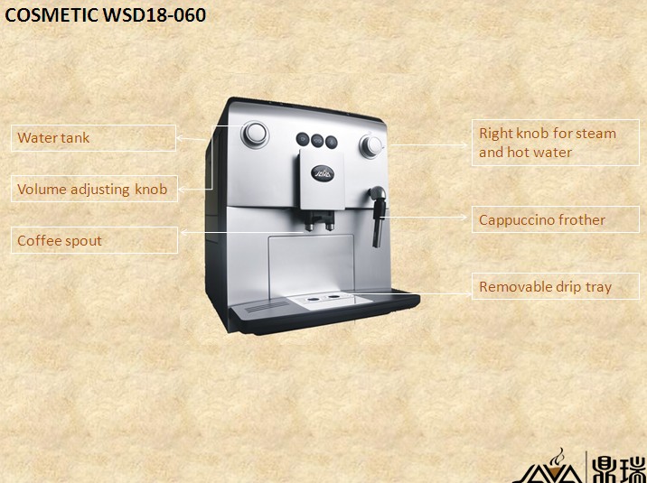 Espresso Coffee Machine with Grinder Inside