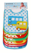7ps 180gsm terry and eva material baby bibs