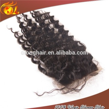 Factory price popular human hair malaysian curly hair closure