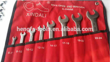 8pcs double Open ended wrench combination spanner wrench