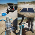 Mini bomba de agua de tornillo solar sumergible de 36 V CC