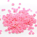Venta al por mayor Mini Pink Star Soft Polymer Clay Slices 5mm 500g / Bag Kawaii Phone Case Rellenos Nail Sticker Bead