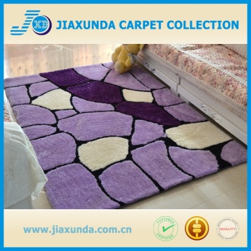 Stone pattern purple solid fashion design decor floor area carpet for living room                        
                                                                                Supplier's Choice