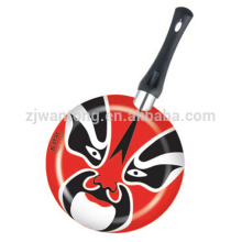 Aluminum silk print fry pan,Applique fry pan ,face fry pan