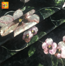 Comfortable printed velvet fabric for cushion