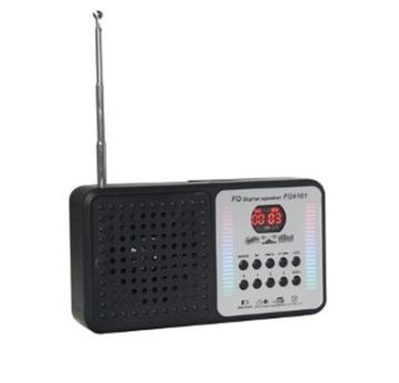 Multi-function Digital, Portable Fm Radio Card Mini Digital Fm Radio Speak With Flashlight