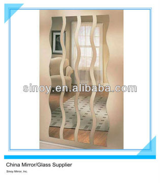 China Long Wavy Shaped Mirror