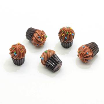 18mm Mix DIY 3D Hars Chocolade Cupcake Charms Gesimuleerde Voedsel Kawaii Ambachtelijke Sieraden Maken Ornament Decoratie