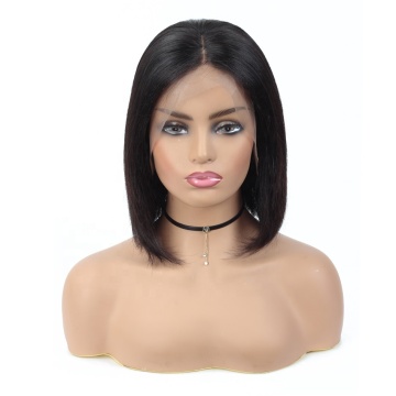 Black Straight 13x6 Lace Front BOB Wig Mink Virgin Human Hair BOB Wigs HD Human Lace Wig