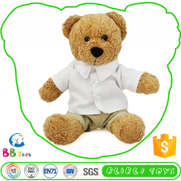 Novel Product High Standard Stuffed Animals Dress Shirt Teddy Bear