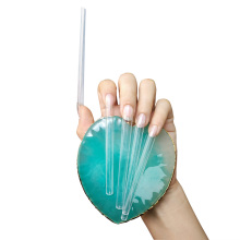 10XL Extra Long Clear Stiletto False Nail Art Tips - French Wholesale Acrylic Full Cover Nail Tips