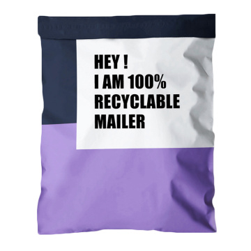 Beg Mailer Poly Purple 10 * 13 bercetak kalis air