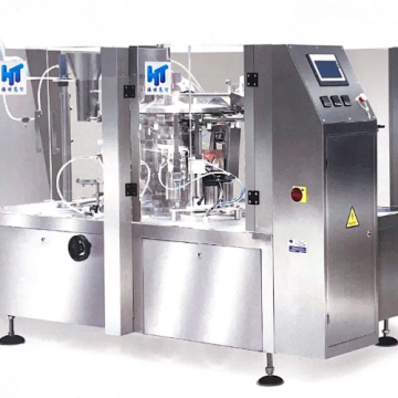 Rotary pouch filling machine