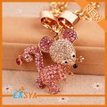 Lucu indah Rhinestone Mouse kalung dengan pelapisan Alloy jaringan