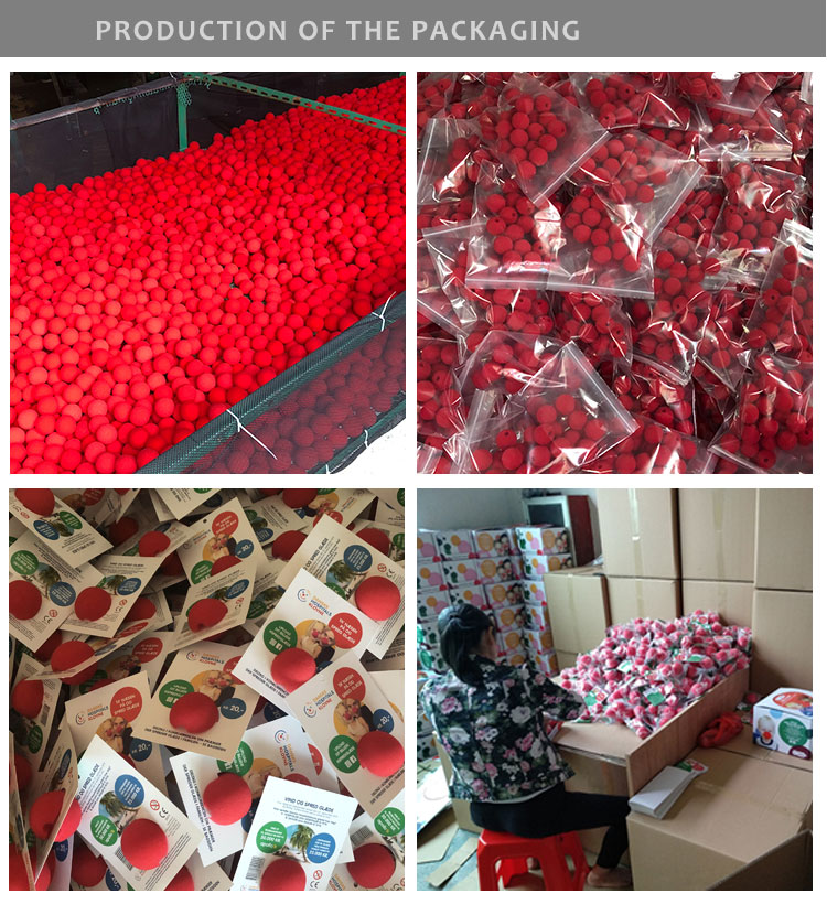 Cheap Foam Red Clown Nose Ball