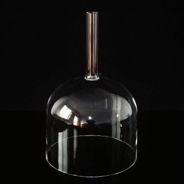 Clear Hand Held Practitioner Crystal Singing Bowls with Hollow Handle - HF 4" to 9