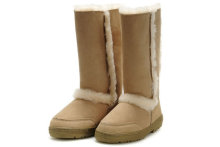 Brown Gray Black Sheep Skin Snow Boots Winter Boots Tall Boots (U-GG5325)