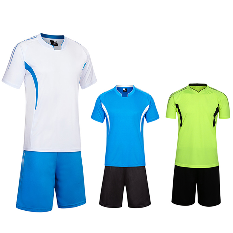 Blank Custom American Football Uniforms Sublimation Soccer Jersey Set Uniform Soccer Training Set With Low Price