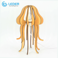 Lampe de table décorative en bois LEDER