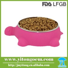 Colorful durable turtle shaped dog products dog leash silicone pet bowl