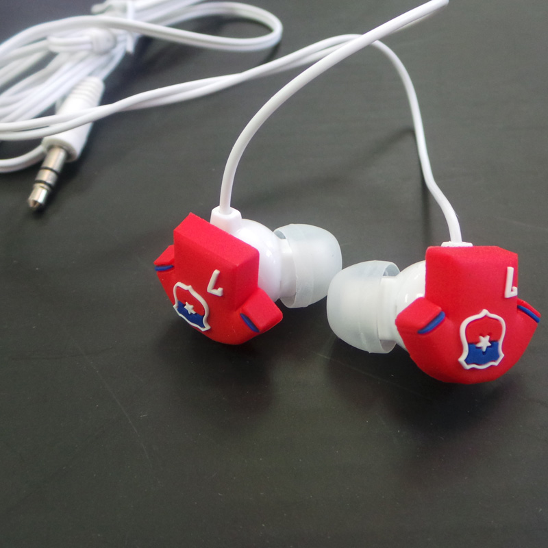 Custom Shaped Silicone Logo Earbuds Earphones