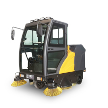 Battery-Powered Ride-On Road Sweeper