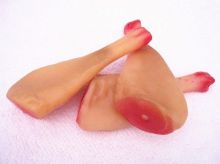 Plastic Doggie Toy Pet Chew Dog Toy Drumstick With Logo Printing