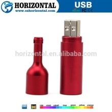 Customized metal beer bottle usb flash drive 8gb usb memory stick