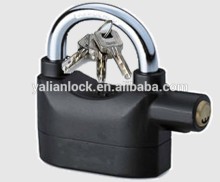 Fashion Style Black Water Proof Alarm Padlock