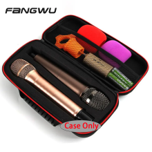 Portable and Shockproof Wireless Microphone Storage Case: Durable EVA Zipper Bag for Safe Carrying