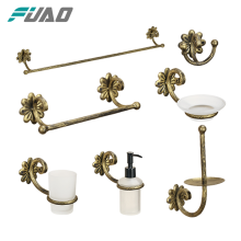 FUAO Fashion High Quality rose gold bathroom accessories