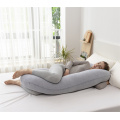 Almohada de embarazo lavable en forma de cuerpo de maternidad