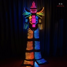Led Stilt Walker Robot Costume Dance Performance Wear Costumes