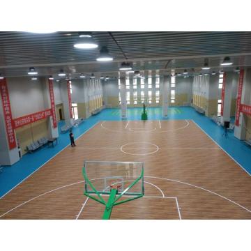 PVC sports roll mat basketball flooring with custom logo