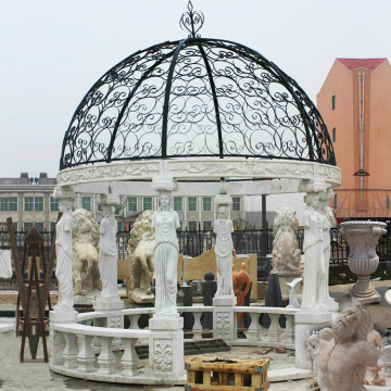 New Products outdoor white marble gazebos for sale