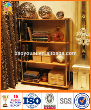 BYN commercial magazine racks wooden display rack unique cd rack DQ-W0904