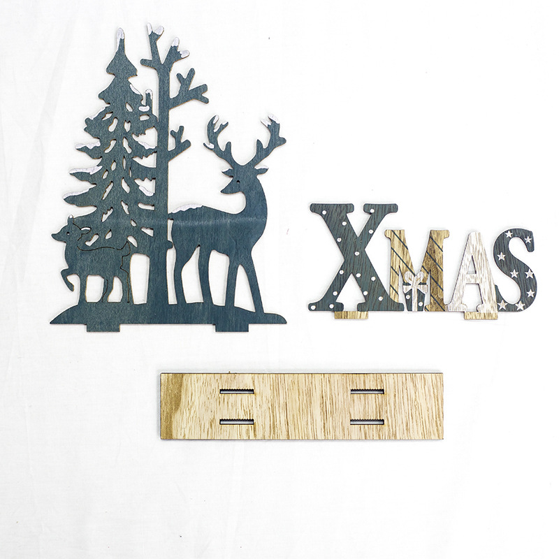 Wooden Christmas Decoration for Home Christmas Tree Pendant Christmas Wood Ornaments Navidad New Year 2020