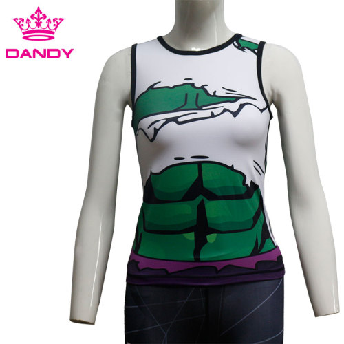 Cheap sublimated fitness tank top