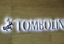 stainless steel channel letter, backlit letter box sign, lighting letter