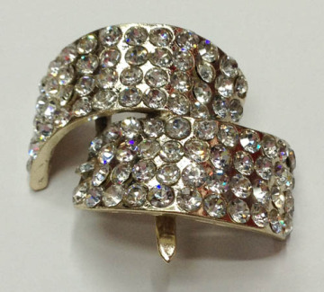 Attractive Rhinestone Shoe Clips, Sparking Rhinestone Garment Clips