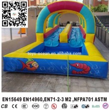 Mini Inflatable Slip N Slide for Kids, Inflatable Water Slide