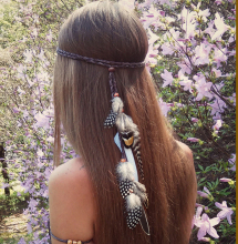 Ruigang Bohemian Jewelry Feather Headbands - Hippie Headdress Yiwu Hair Accessories