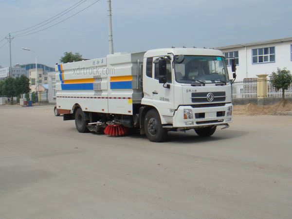 road sweeper wash truck