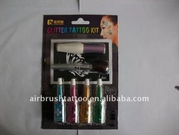 body temporary glitter tattoo