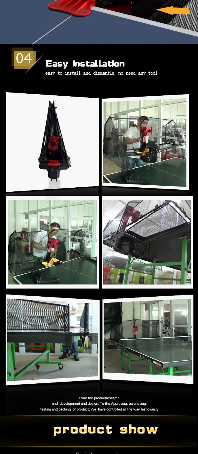 Masa Tenisi Makinesi Robot Eğitim PingPong Top Makinesi Satılık D899