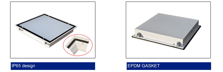 40W Square Hospital Clean Room LED Fixture IP65 Panel Light