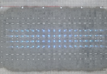 Square Dry Floor Fountain