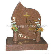 Natural Granite Tomb Stone,Red Granite Monument for European Market